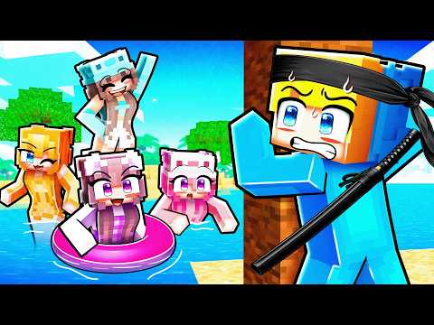 Als NINJA GEFANGEN auf einer NUR MÄDCHEN INSEL in Minecraft! thumbnail