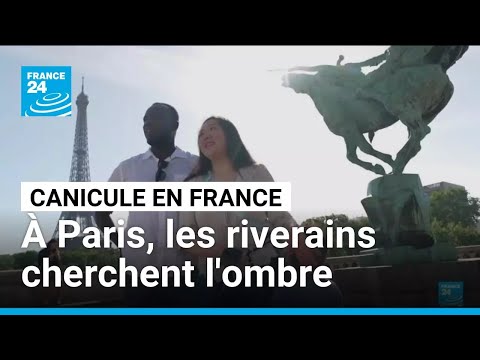 En pleine canicule, les Parisiens recherchent la fraîcheur • FRANCE 24 thumbnail
