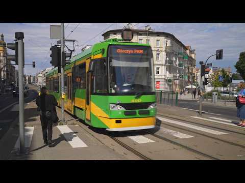 Poland, Poznań, tram 14 ride from Rynek Łazarski to Górczyn PKM thumbnail
