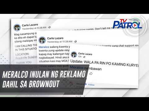 Meralco inulan ng reklamo dahil sa brownout | TV Patrol thumbnail