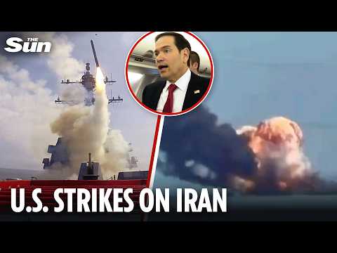US military unleashes strikes on Iran's missile sites and Navy boats in Strait of Hormuz thumbnail