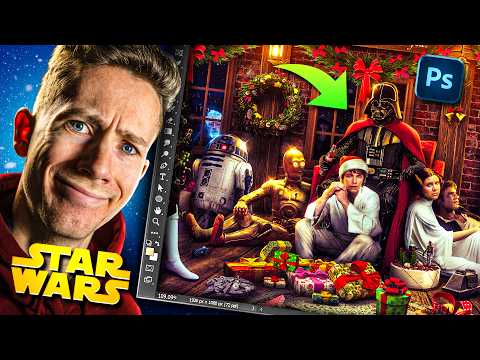 Making a Wholesome Christmas Star Wars Edit! (photoshop) thumbnail