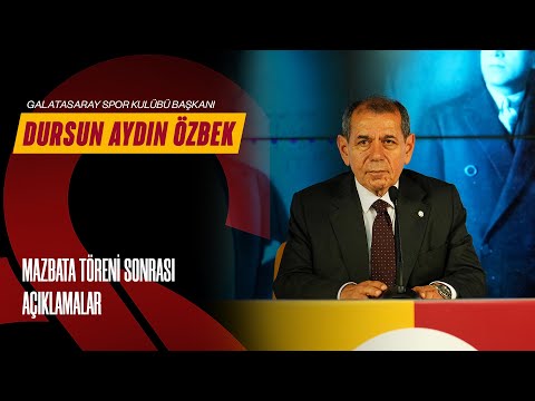 🔴 Galatasaray Spor Kulübü Başkanı Dursun Aydın Özbek'ten Mazbata Töreni sonrası açıklamalar thumbnail