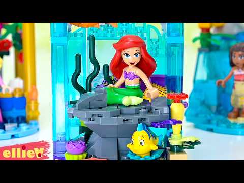 I built Ariel a Little Mermaid undersea display nook 🌊 LEGO custom room build DIY craft thumbnail