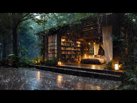 Música Piano Relajante Lluvia Suave y Truenos para Dormir Profundamente - Calmar la Mente thumbnail