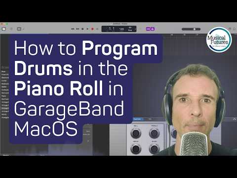 How to Program Drums in the Piano Roll in GarageBand MacOS thumbnail