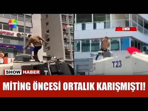 TOMA'yı tekmeleyen eylemci tutuklandı! thumbnail
