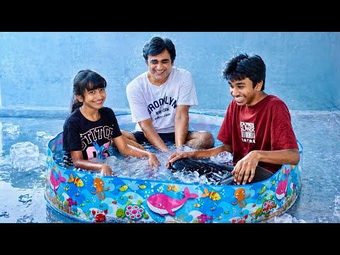 Family Ice Bath Challenge 🥶 @v5familyshow thumbnail