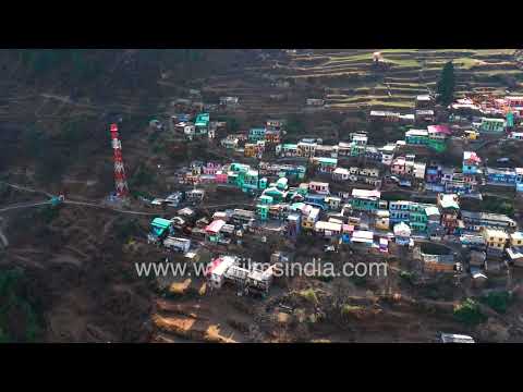 High-altitude view of Niti Village in Uttarakhand thumbnail