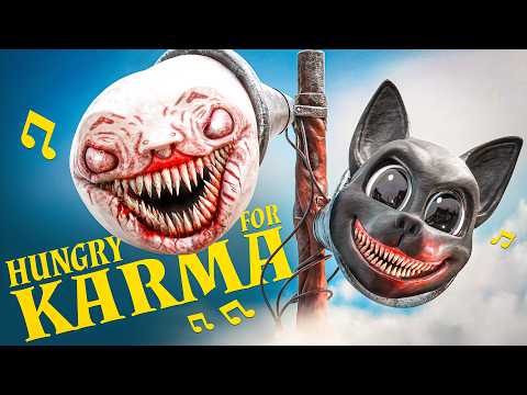 Hungry for Karma - Cartoon Cat, Choo Choo Charles & Siren Head (official song) thumbnail