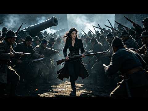 嗜血女魔頭獨闖敵軍大本營，一支槍幹翻全場！#动作 #kungfu #movie thumbnail