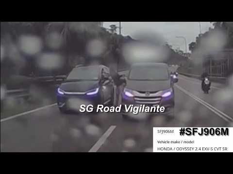 16may2026 #SFJ906M honda odyssey road rage attacked passenger window and door of  BYD M6 #SNX1726R thumbnail