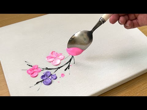Spoon Painting Technique / Painting / Acrylic Painting thumbnail