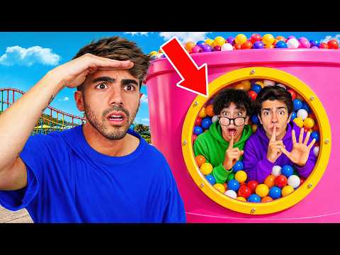 ESCONDIDAS EXTREMAS EN UN PARQUE DE DIVERSIONES! thumbnail