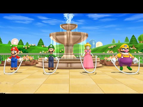 Mario Party 9 -  All Funny Minigames - Mario vs Luigi vs Wario vs Peach (Master CPU) thumbnail