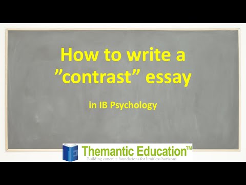 How to write a contrast essay thumbnail