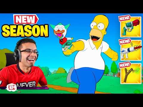 NickEh30’s FIRST WIN in the Simpsons Fortnite Update! thumbnail