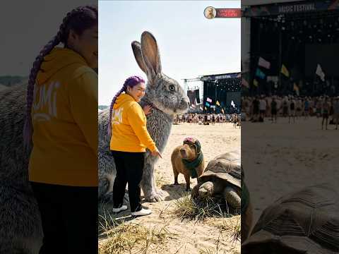 Kelinci Rumi Gembrot vs Kura-Kura Capy... Siapa yang akan Menang ?? #kapybara thumbnail