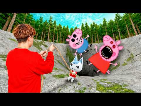 SOBREVIVI A PEPPA PIG de TERROR y su FAMILIA en un EMBUDO GIGANTE thumbnail