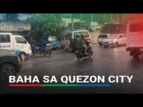 Bahagi ng Quezon City binaha matapos bumuhos ang ulan | ABS-CBN News thumbnail
