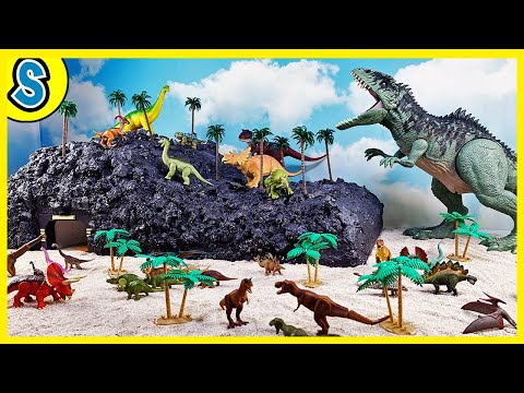 Jurassic World Dino Facility | Giganotosaurus Trex island kids Camp Cretaceous thumbnail