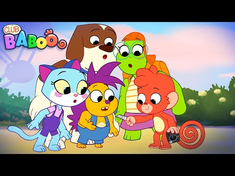 Funny T-Rex Dino Videos for Kids | Club Baboo | 1HOUR Compilation | Brachiosaurus Triceratops Raptor thumbnail