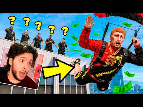 Dando FUGA SALTANDO de PARAQUEDAS no GTA 5 RP!! thumbnail