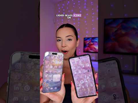 How to get liquid glass icons on Samsung phones! #iphone #samsung #phonetips thumbnail