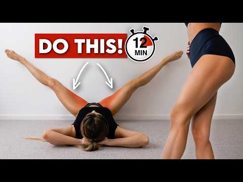 12 Exercises to Tone INNER THIGHS & Lose FAT - 12 Min Leg & Thigh Workout, No Equipment, At Home thumbnail