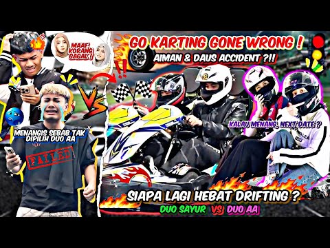 LUMB4 GO KART GONE WR0NG ⁉️ DUO AIUS ACCIDENT DEMI DUO AA ‼️ thumbnail
