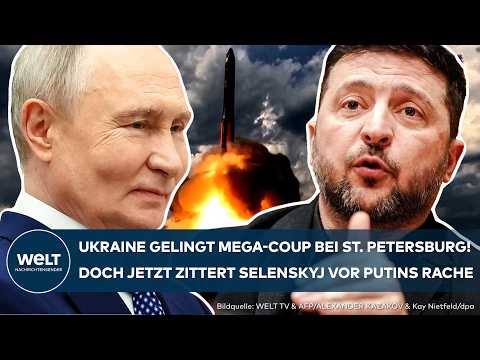 PUTINS KRIEG: Ukrainern gelingt Mega-Coup bei St. Petersburg! Jetzt warnt Selenskyj vor Putins Rache thumbnail