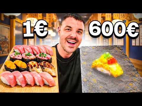 Comí el MEJOR Sushi de JAPÓN 🍣 1€ vs 600€ 🇯🇵 thumbnail