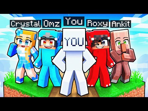 YOUR 10 FRIENDS On ONE BLOCK in Minecraft! thumbnail