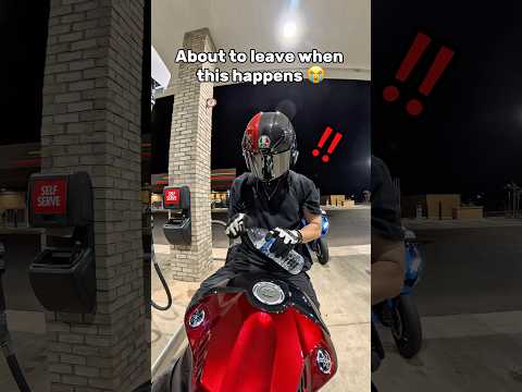 WHERE DID HE EVEN GET THE AIR HORN?! #biker #motorcycle thumbnail