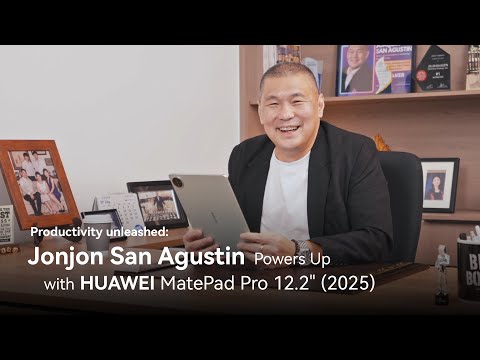 Jonjon San Agustin - Executive Vice President | HUAWEI MatePad Pro 12.2" (2025) | Testimonial Video thumbnail