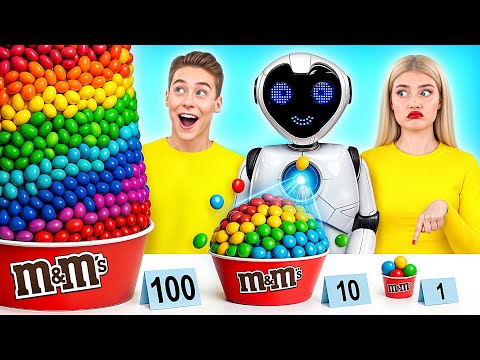100 Capas de Alimentos Desafío con Robot | Recetas Culinarias Increíbles por Multi DO Challenge thumbnail