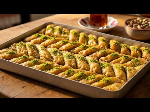 HAMUR AÇMAYI BİLMEYENLER BİLE KOLAYLIKLA YAPABİLİR ❗ÇITIR VE LEZZETLİ BAKLAVA TARİFİ. ASMR thumbnail