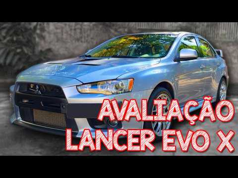 Avaliação Lancer EVO X - TURBO 4x4 E SIMPLESMENTE UM CARRO PRA NINGUEM BOTAR DEFEITO thumbnail