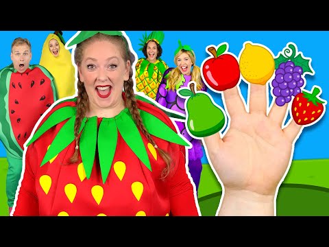 Finger Family: Yummy Fruit & Veggies! 🍎🥦 Plus more Finger Family Songs thumbnail