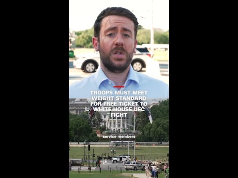 Troops must meet weight standard for free ticket to White House UFC fight thumbnail