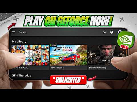 Unlimited FREE Gaming On Mobile? ? 5000+ PC Games | GeForce Now India ?? Setup thumbnail