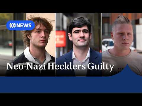 Neo-Nazi hecklers fined over Anzac Day booing during Welcome to Country | ABC NEWS thumbnail