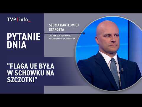 Sędzia Starosta: Flaga UE była w schowku na szczotki | PYTANIE DNIA thumbnail