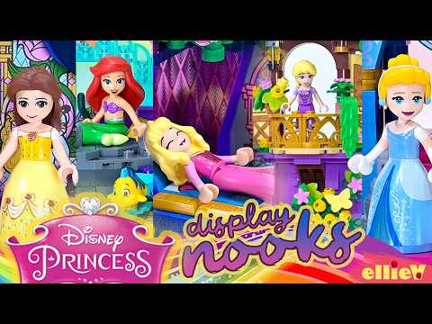 I made tiny display nooks for my Disney Princess minidolls | Custom LEGO build compilation thumbnail