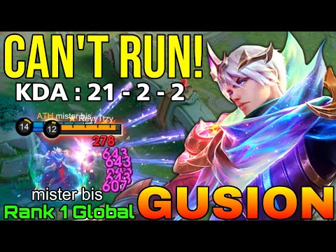 No Escape! Gusion Deadly Daggers Combo - Top 1 Global Gusion by mister bis - Mobile Legends thumbnail