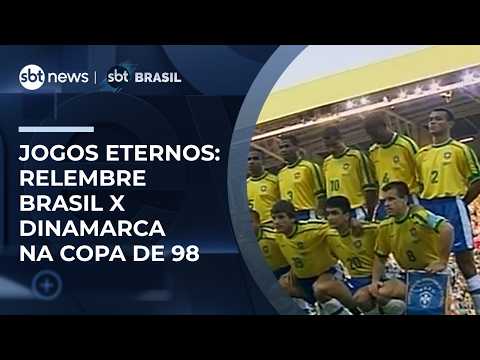 Jogos Eternos: Relembre a virada do Brasil sobre a Dinamarca na Copa do Mundo de 98 | #SBTBrasil thumbnail