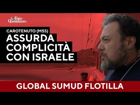 Carotenuto (M5S) a bordo della Flotilla: “Assurda la complicità del governo italiano con Israele” thumbnail