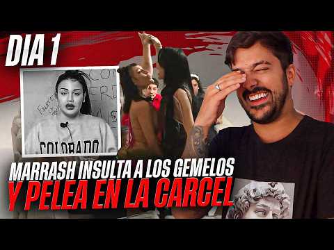 MARRASH ATACA a LOS GEMELOS y PELEAS en LA CARCEL DE LOS GEMELOS - Día 1 thumbnail