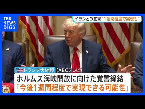 「1週間程度で実現の可能性」トランプ氏 戦闘終結に向けたイランとの覚書締結めぐり　ネタニヤフ首相はイスラエル軍のレバノン南部での作戦継続を強調｜TBS NEWS DIG thumbnail
