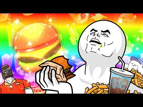 햄버거 먹방 만화 thumbnail